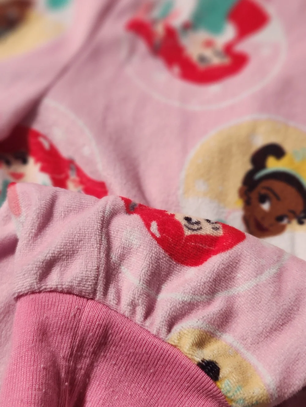 Girls Pink Disney Princess Pajama Set